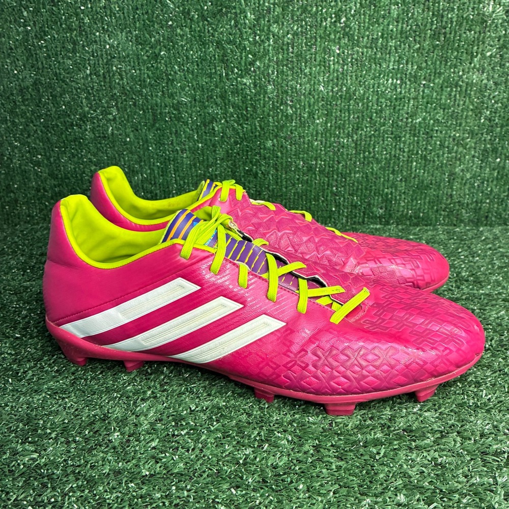 Adidas Predator LZ TRX FG F32559 Football Soccer Cleats Vivid Pink Mens Size 12